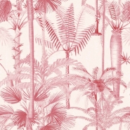 Premium wallpaper Palmera Cubana Pink