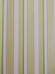 Papier peint vintage géometrique lignes vert blanc