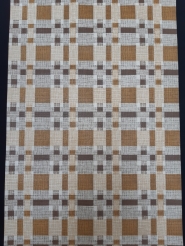 Papier peint vintage geometrique marron