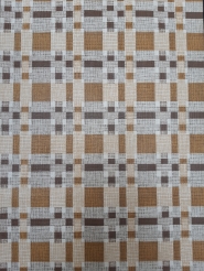 Papier peint vintage geometrique marron