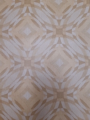 Papier peint vintage geometrique cercles marron