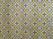 green geometric vintage wallpaper