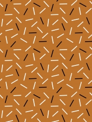 white and black lines on a brown background