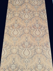 Papier peint vintage damassé brun beige