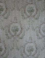 Beige green classic vintage wallpaper