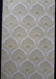 Green damask vintage wallpaper