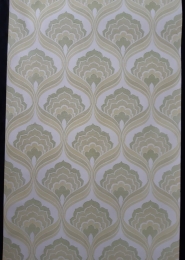 Green damask vintage wallpaper