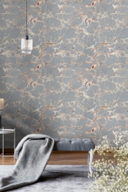 Premium wallpaper Marbled Grey