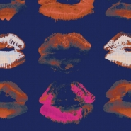 Premium wallpaper Neon kiss Indigo