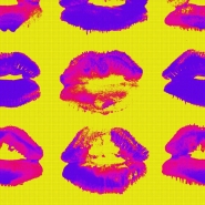 Luxebehang Neon kiss