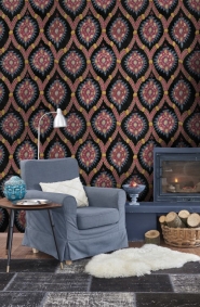 Premium wallpaper Ottoman anthracite