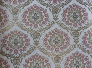 pink flowers with gold print