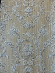 classic beige grey damask