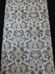 green damask wallpaper