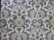 green damask wallpaper