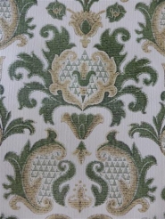 green damask wallpaper