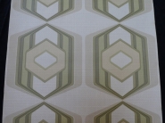 groen geometrisch vintage behang