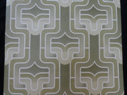 green geometric vintage wallpaper