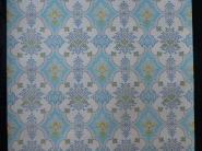 blue yellow damask vintage wallpaper