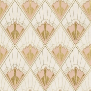 Revival wallpaper pink gold