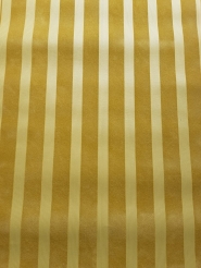 Papier peint velours lignes verticales ochres