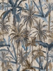 Premium wallpaper The Jungle Smoke Blue