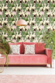 Luxebehang Tropical island roze