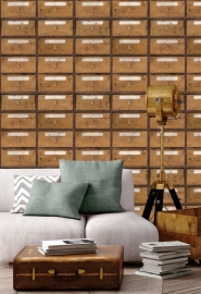 Vintage pharmacy wallpaper