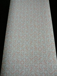 pink grey beige geometric figures in lines