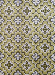 groen geometrisch vintage behang