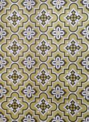 green geometric vintage wallpaper