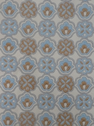 geometric vintage wallpaper blue brown