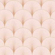 ESTA art deco wallpaper pink and gold