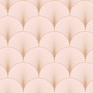 ESTA art deco wallpaper pink and gold