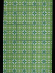 green flowers in a geometric pattern