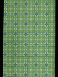 groene bloemen in een geometrisch patroon