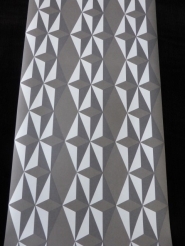 blanc gris papier peint geometrique intisse