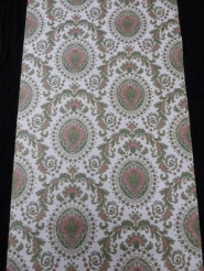 green red medallion wallpaper