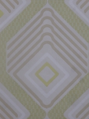 papier peint vintage geometrique vert beige