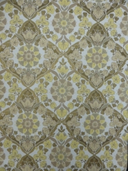 vintage damask wallpaper yellow grey