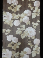 bruine bloemen vintage behangpapier