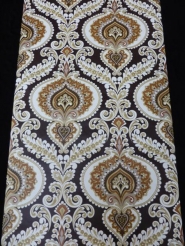 beautiful damask on a dark brown background