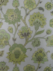 vintage floral wallpaper green