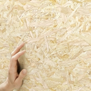 Oriented strand board wallpaper