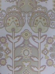 pastel vintage floral wallpaper