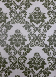 vintage damask wallpaper green
