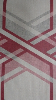 red grey geometric figure