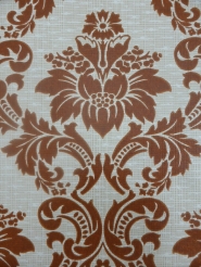 vintage damask wallpaper brown