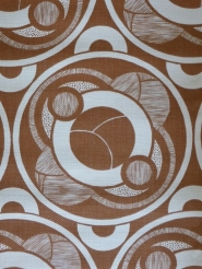 papier peint geometrique brun