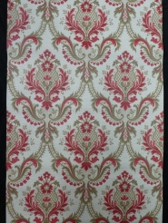 red brown damask vintage wallpaper